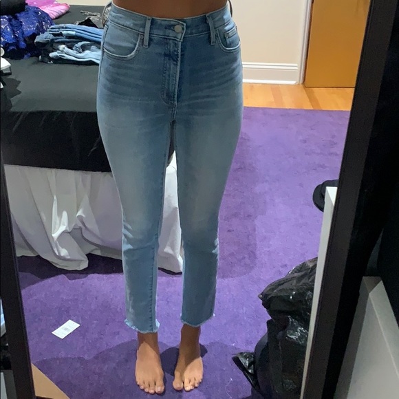 Denim Forum Denim - The Denim Forum - The Lola High Rise Skinny Crop